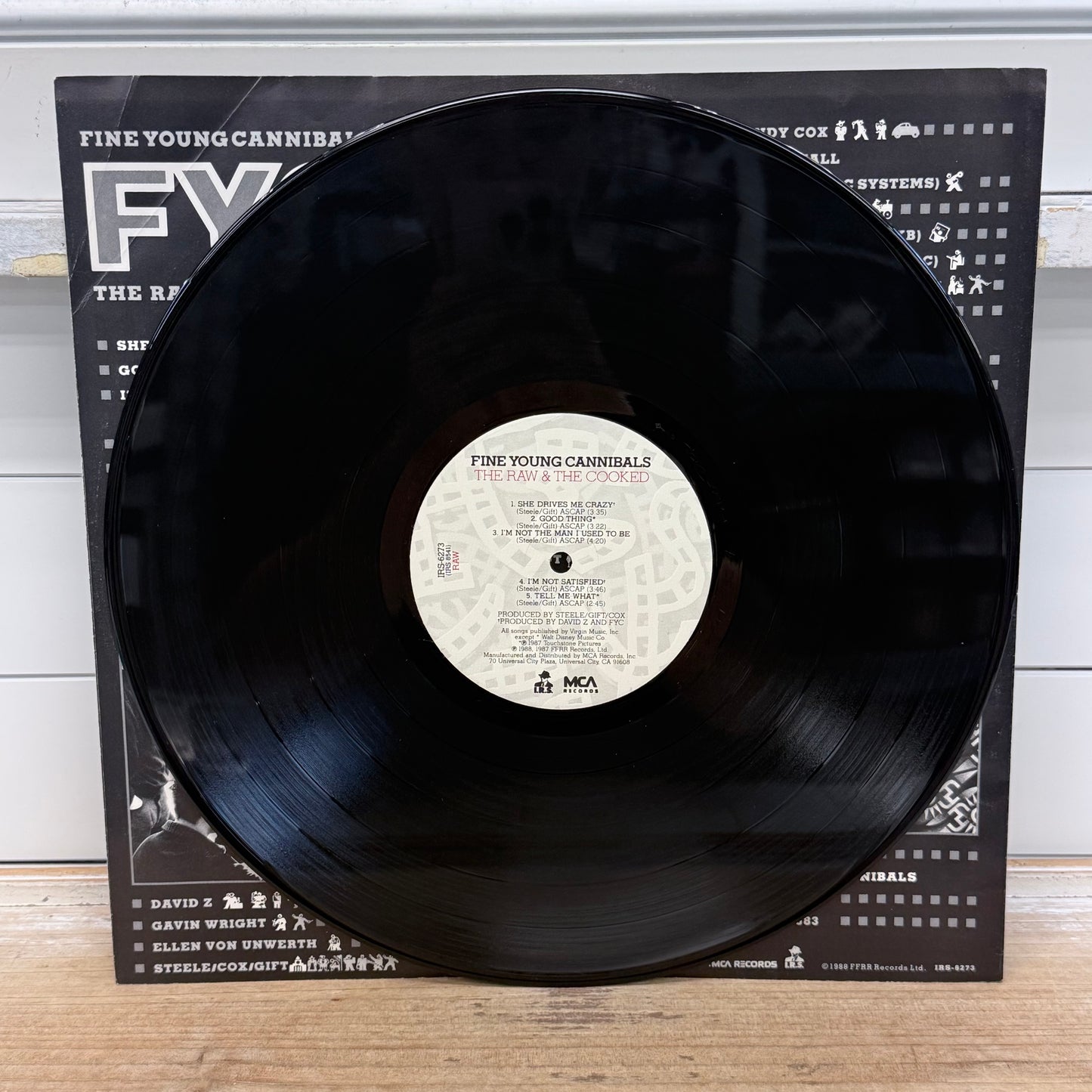 Fine Young Cannibals The Raw & the Cooked Vinyl LP 1989 #IRS-6273
