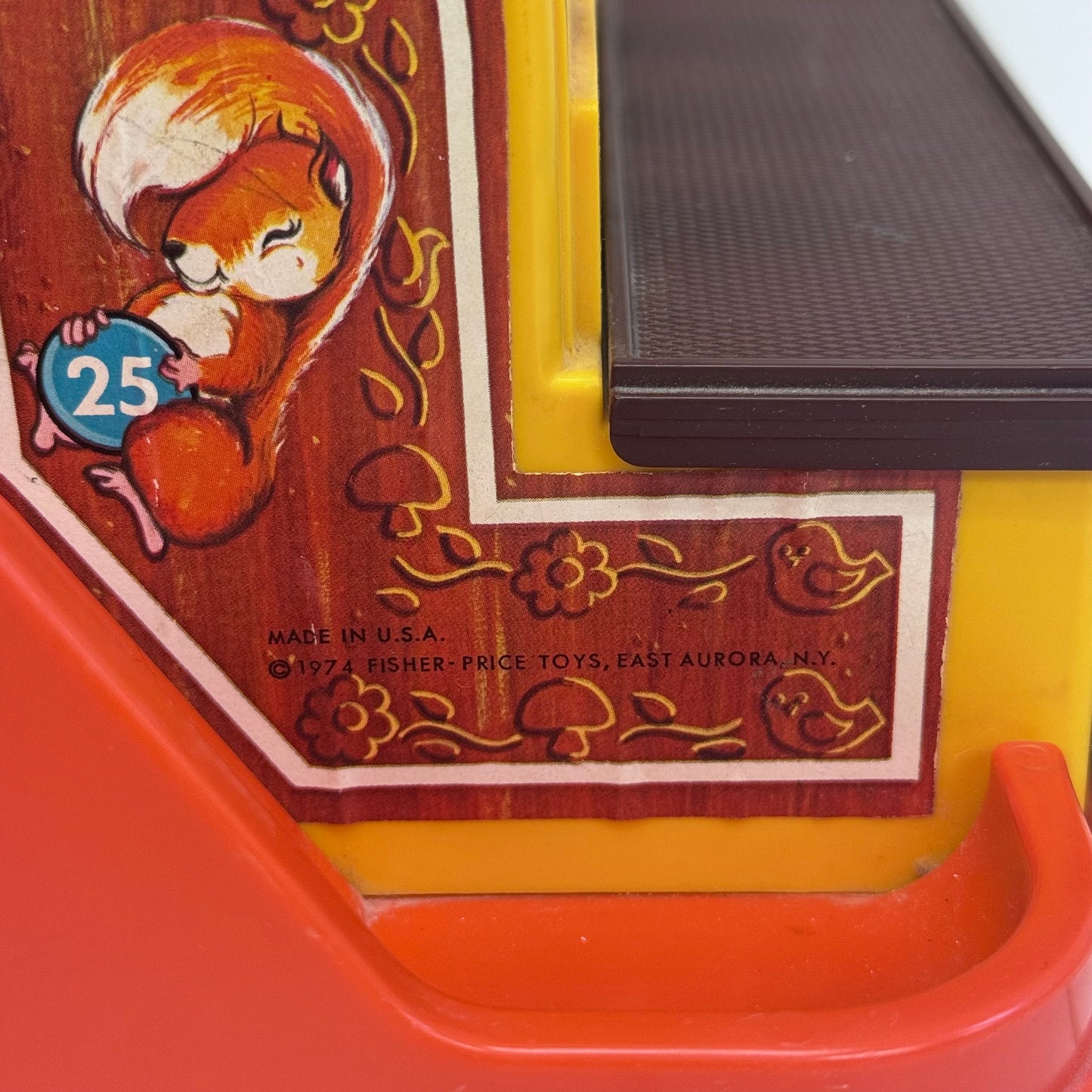 Vintage Fisher-Price Cash Register Toy 1974