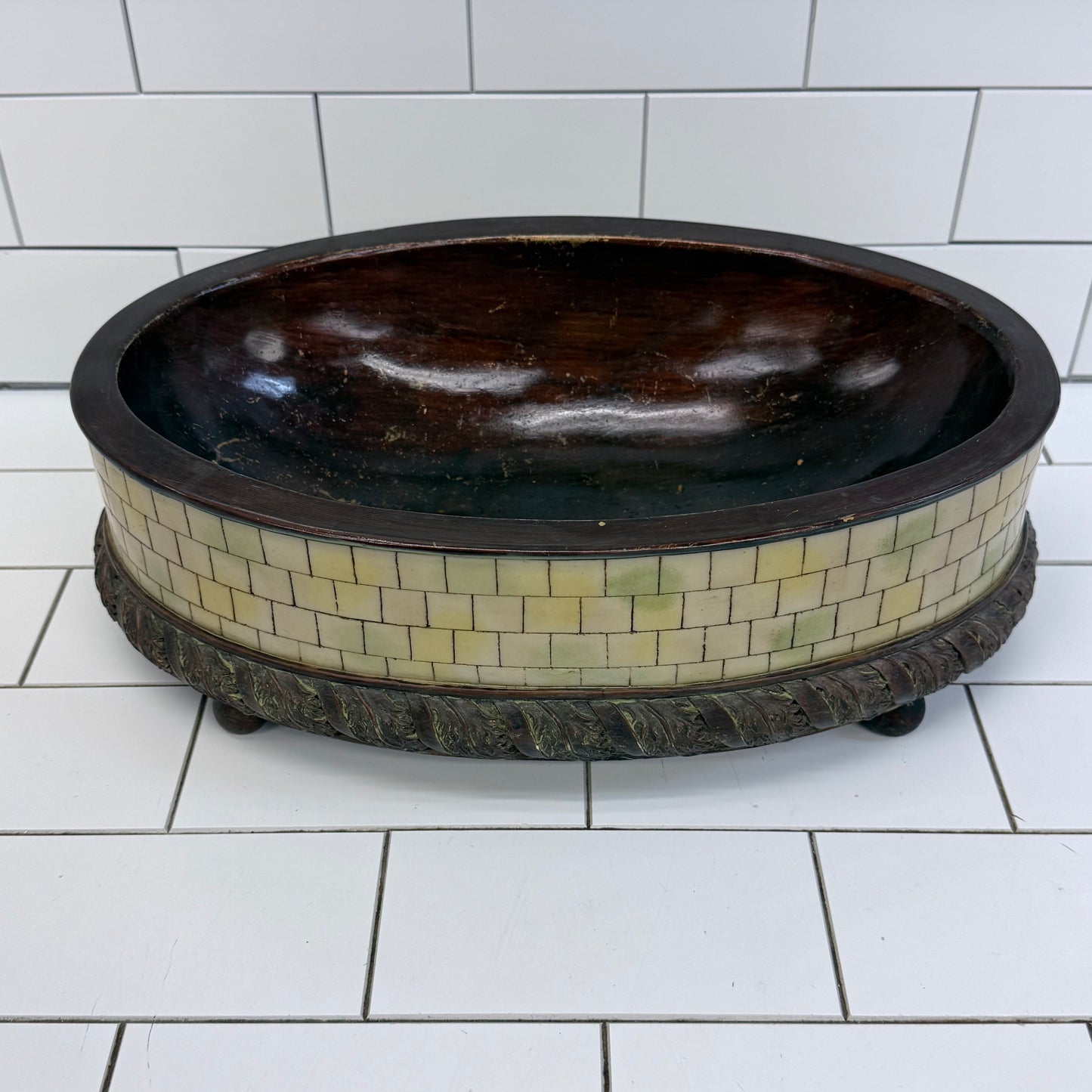 Mastercraft Hollywood Regency Centerpiece Bowl