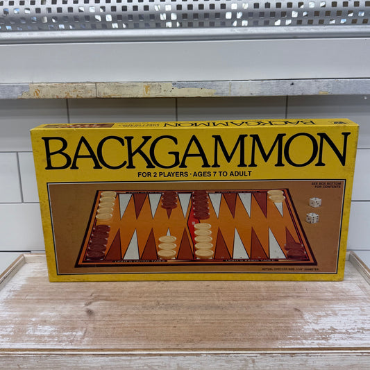Whitman Backgammon Game, Complete, 1981