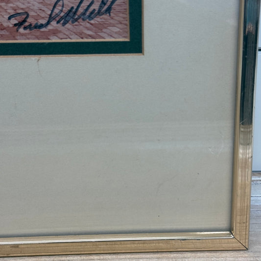 Fred Miller English Coffee House Williamsburg Signed Framed Photo