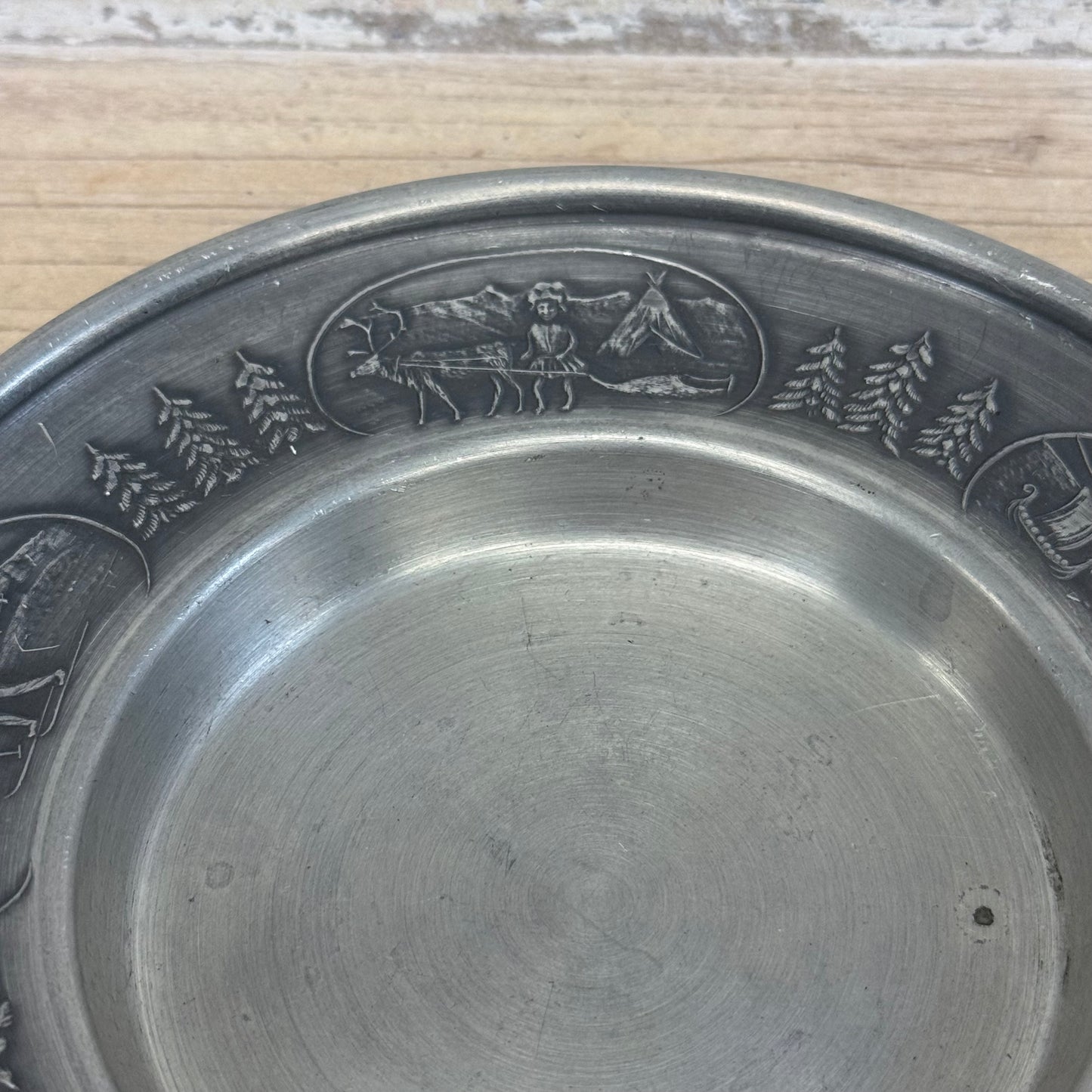 Vesttinn Norway Embossed Pewter Dish