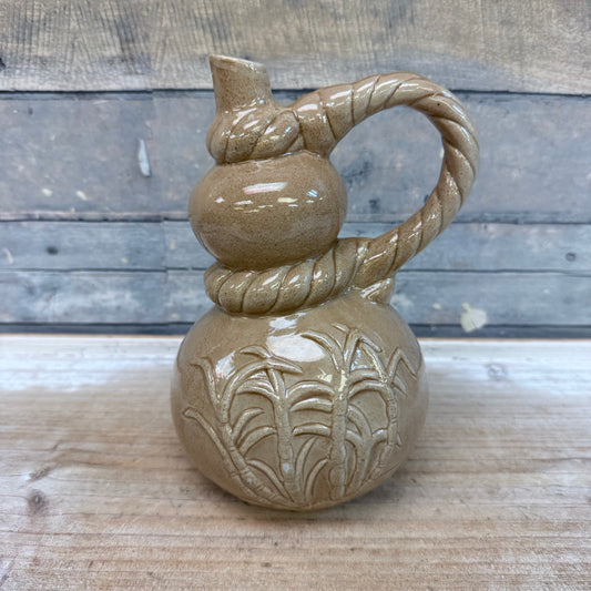 Ypióca Aguardente de Cana stoneware decanter, 1970s