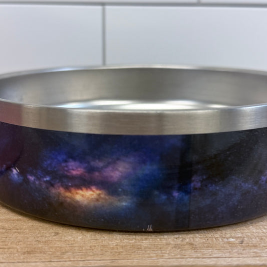 The Coldest Stainless Steel Pet Bowls Set of 2 Galaxy Pink 7”