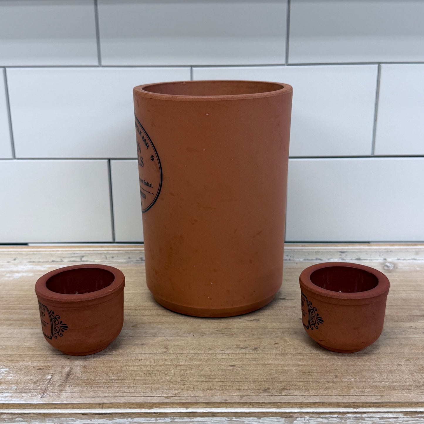 Henry Watson Pottery Original Suffolk Jar & Egg Cup Set