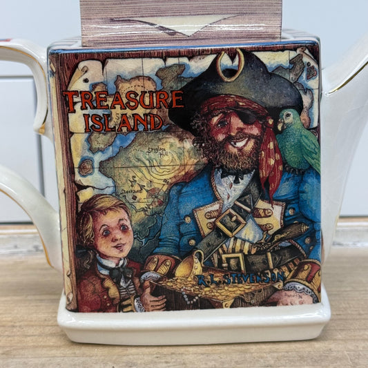James Sadler Treasure Island Teapot Porcelain 1990s