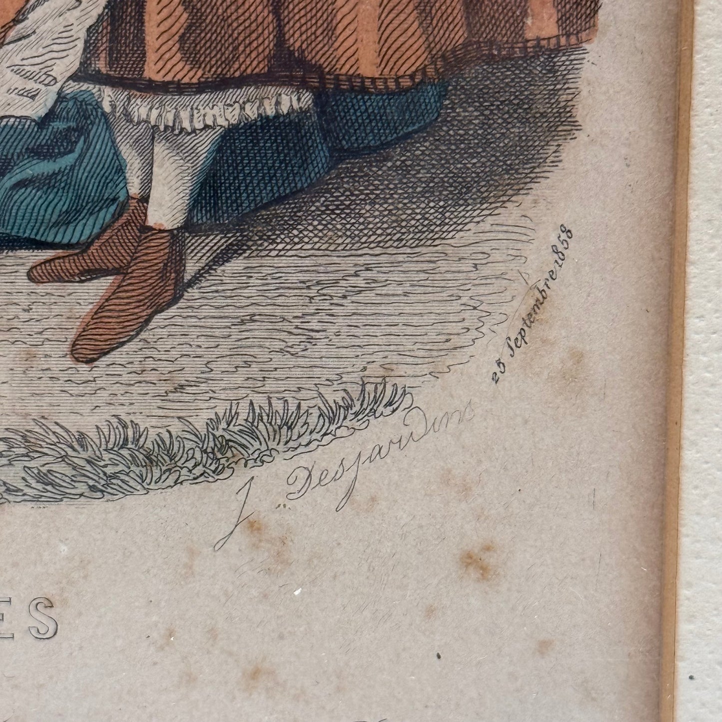 Magasin des Demoiselles Paris Fashion Prints Set of 2 1861