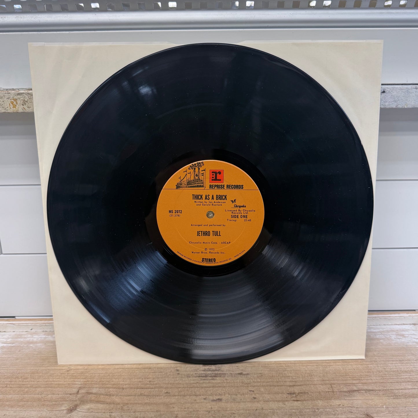 Jethro Tull Thick as a Brick Vinyl Record LP 1972 #MS2072