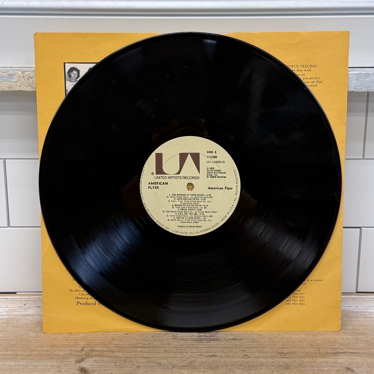American Flyer Self Titled Vinyl LP 1976 United Artists #UA-LA650-G