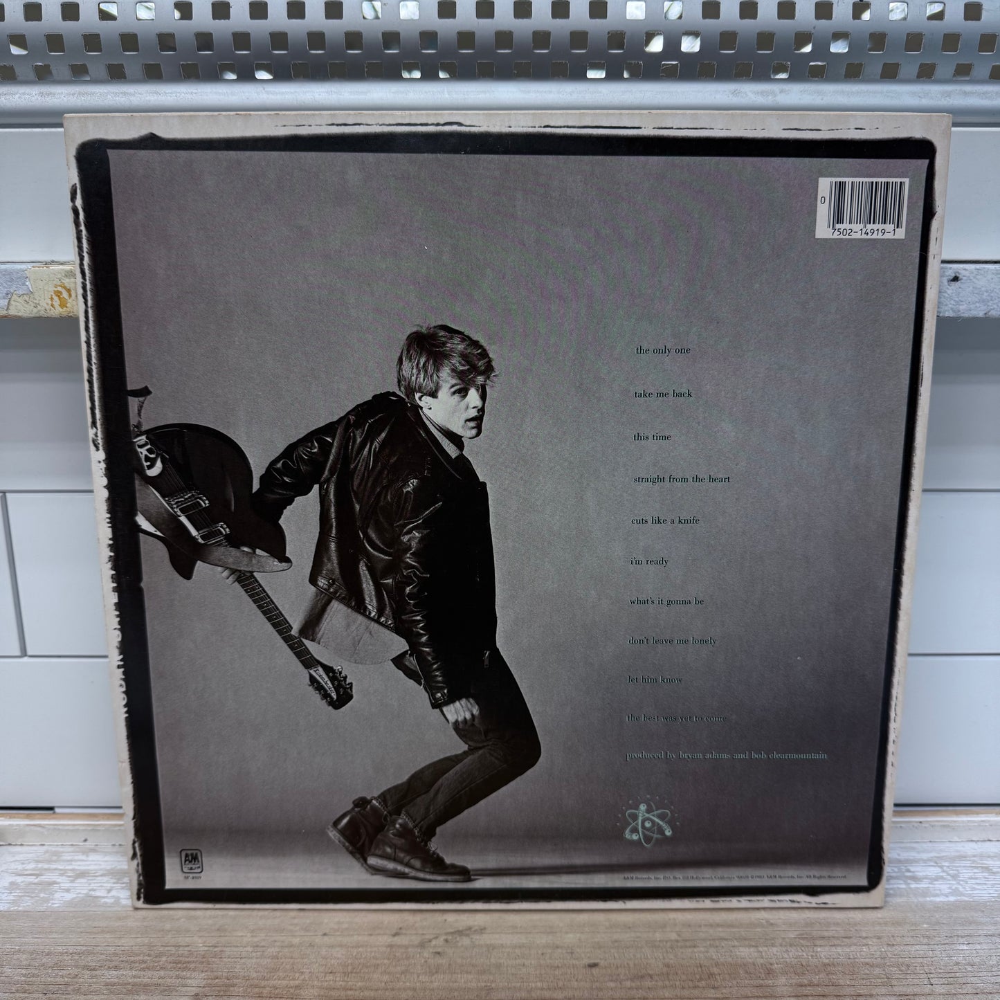 Bryan Adams Cuts Like a Knife Vinyl Record, 1983