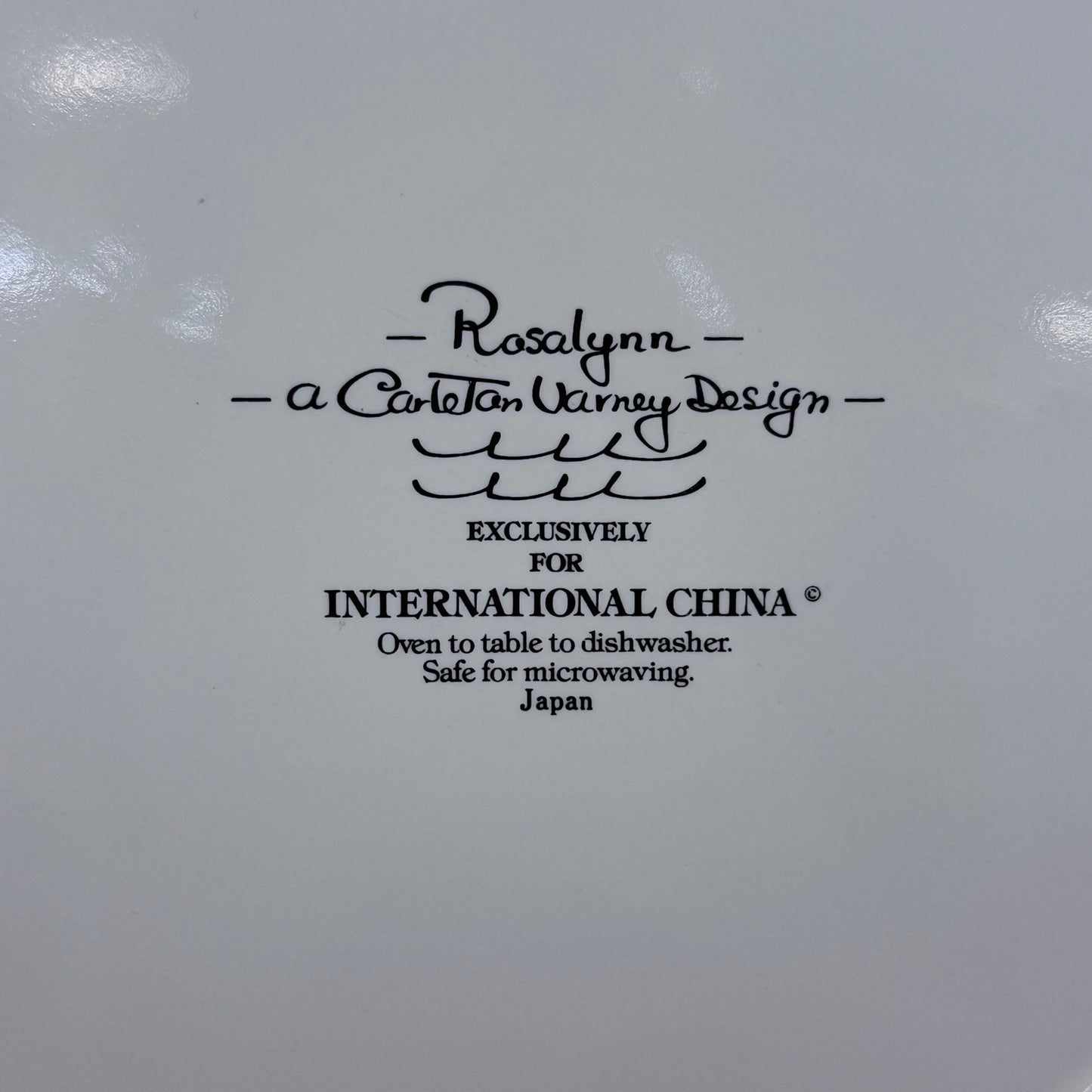 International China Rosalynn Carlton Varney Floral Platter 1980s
