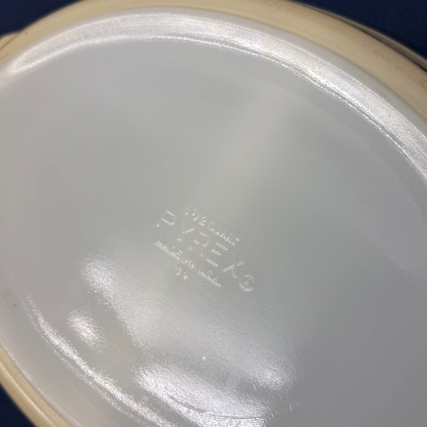 Pyrex Golden Acorn Casserole Set 043 Divided 1.5 Qt Vintage Bakeware