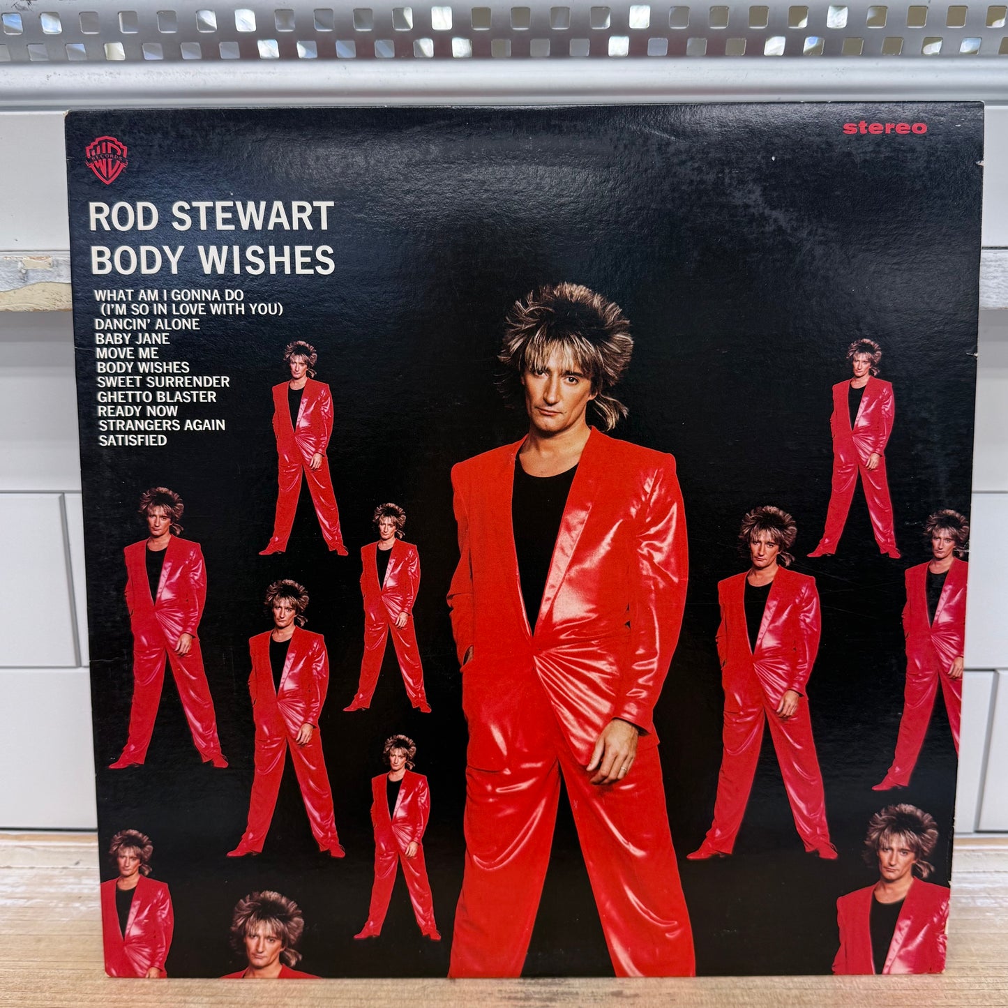 Rod Stewart Body Wishes Vinyl Record LP 1983 Warner #1-23877