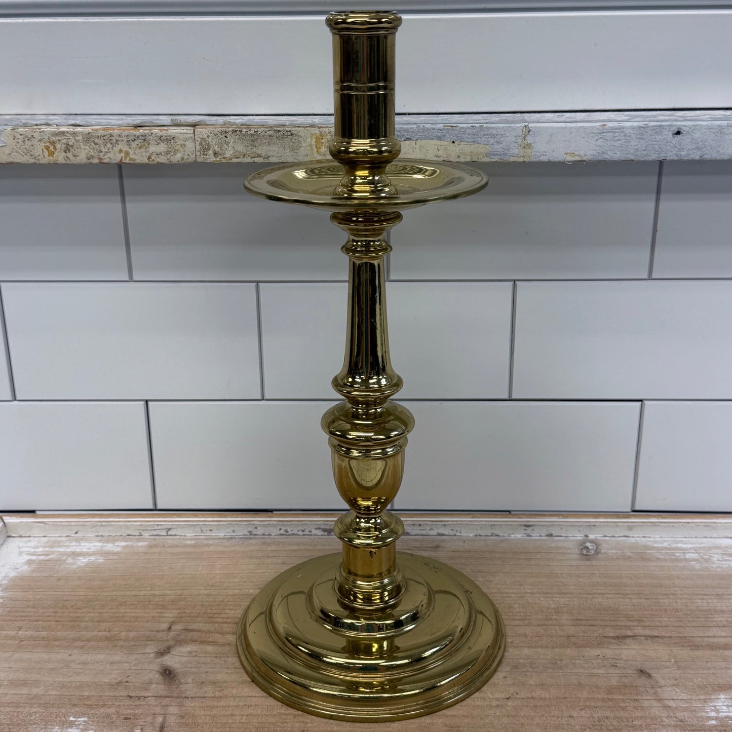 Virginia Metalcrafters Brass Candle Holder CW 16-34