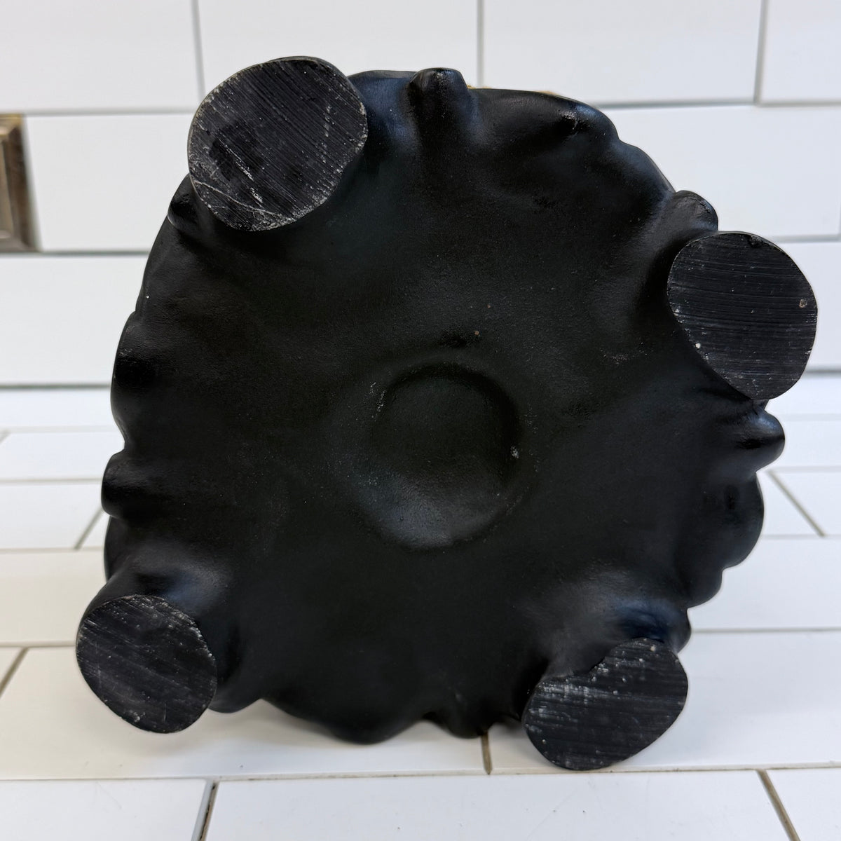 Laughing Buddha Resin Composite Statue Heavy Base