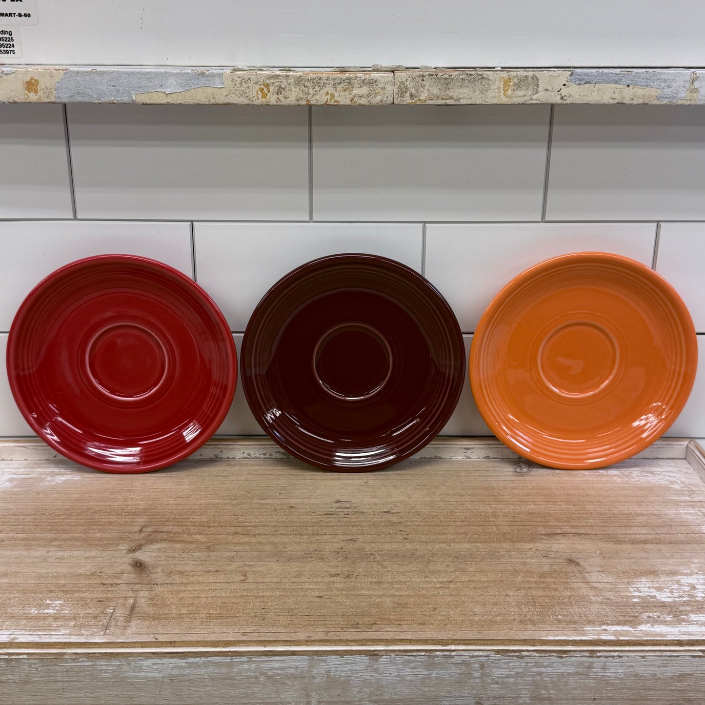 Fiesta Ware Multicolor Saucer Set of 8