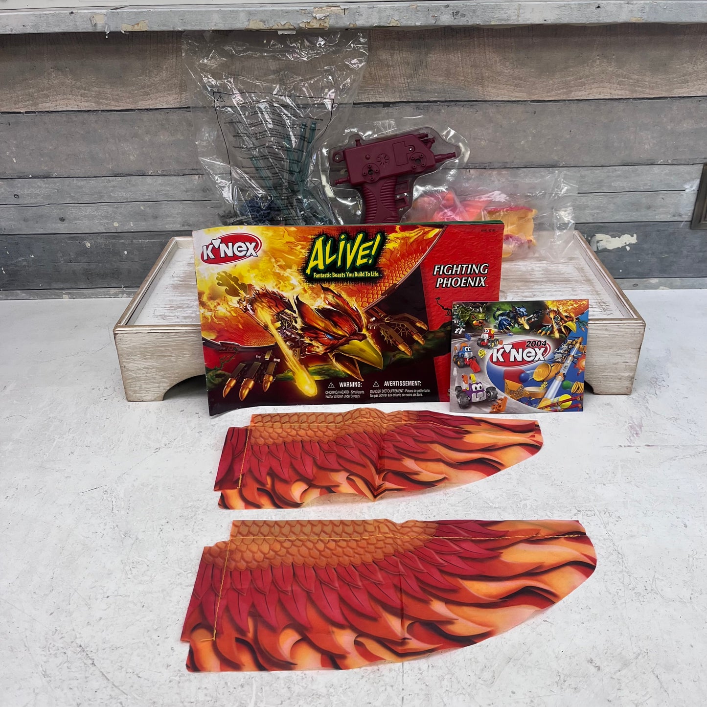K’Nex Alive! Fighting Phoenix Building Kit, Complete, 2004
