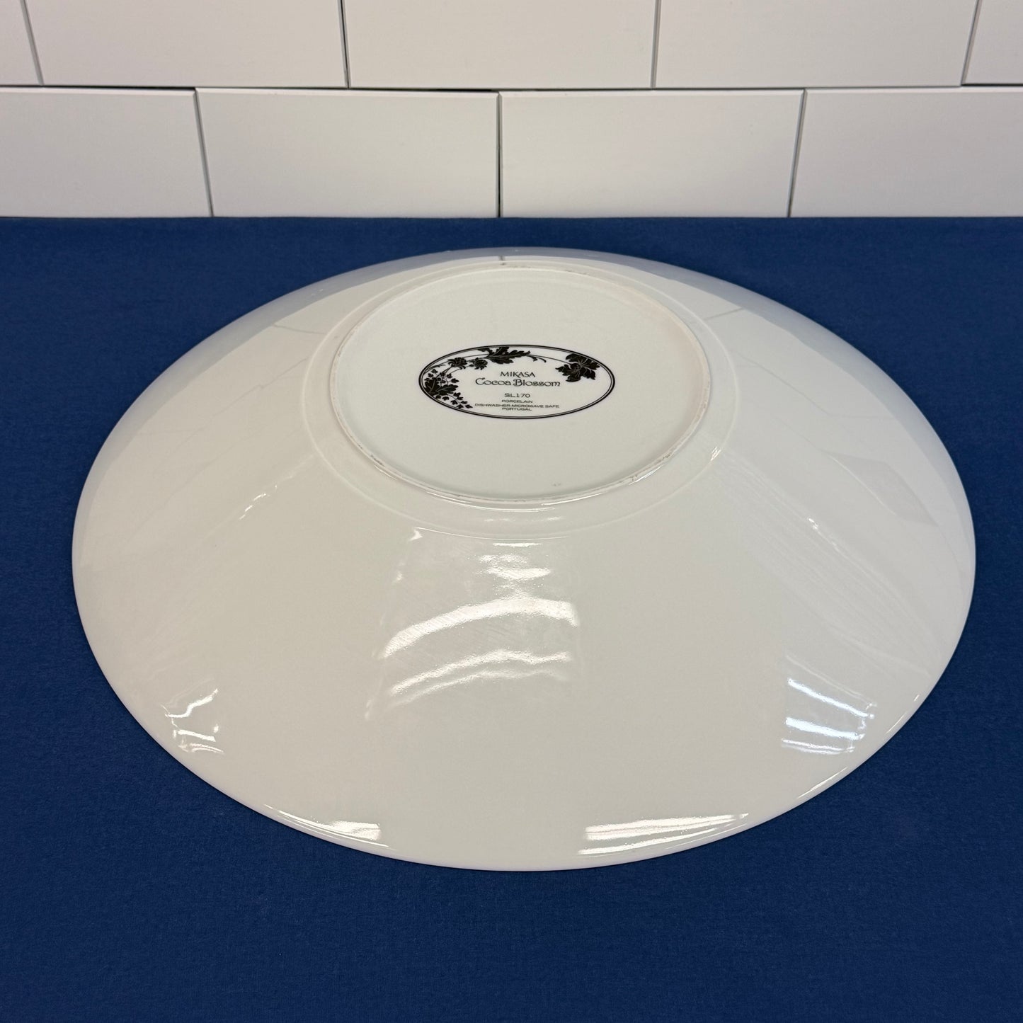 Mikasa Cocoa Blossom Porcelain Serving Bowl