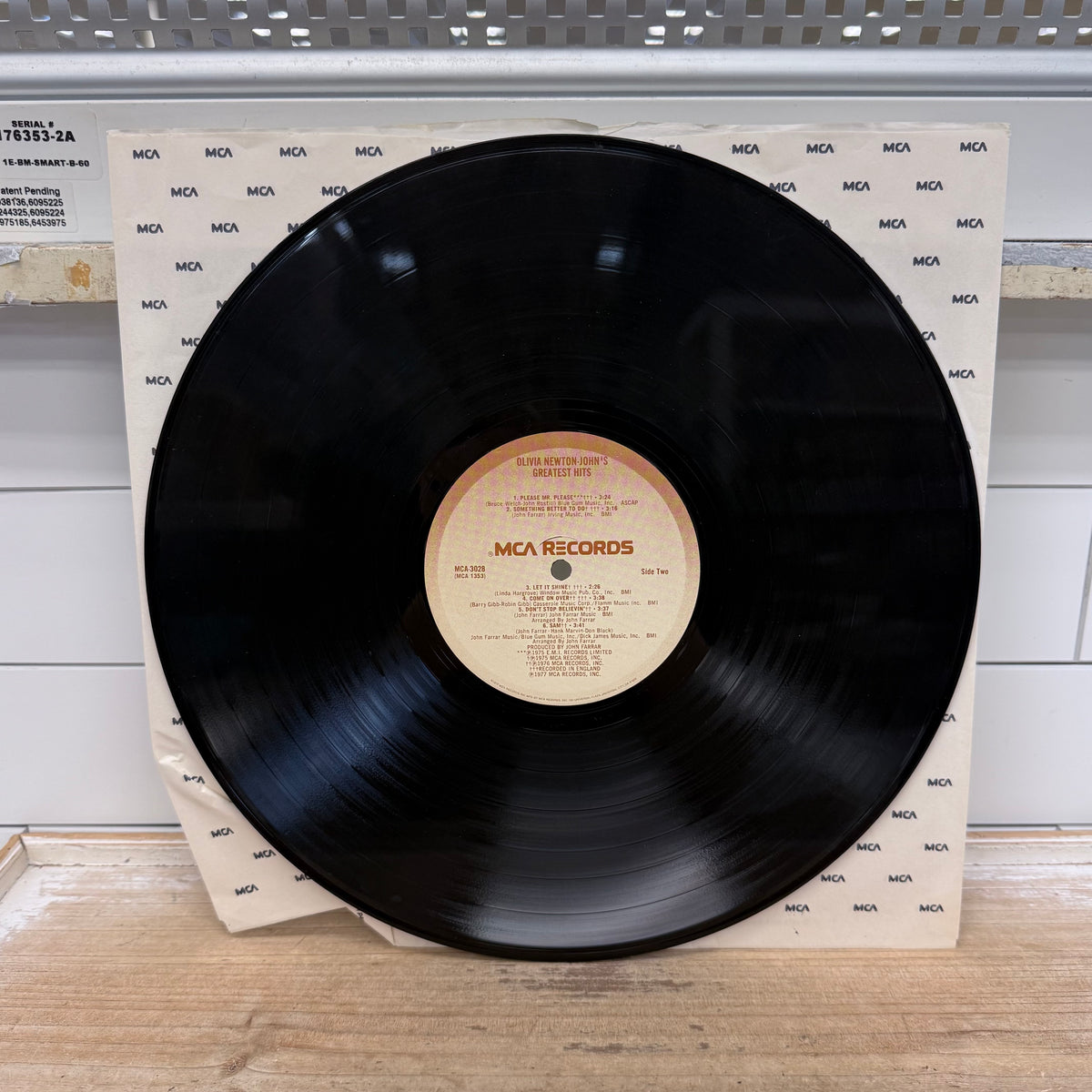 Olivia Newton-John’s Greatest Hits Vinyl Record, 1977 - MCA-3028