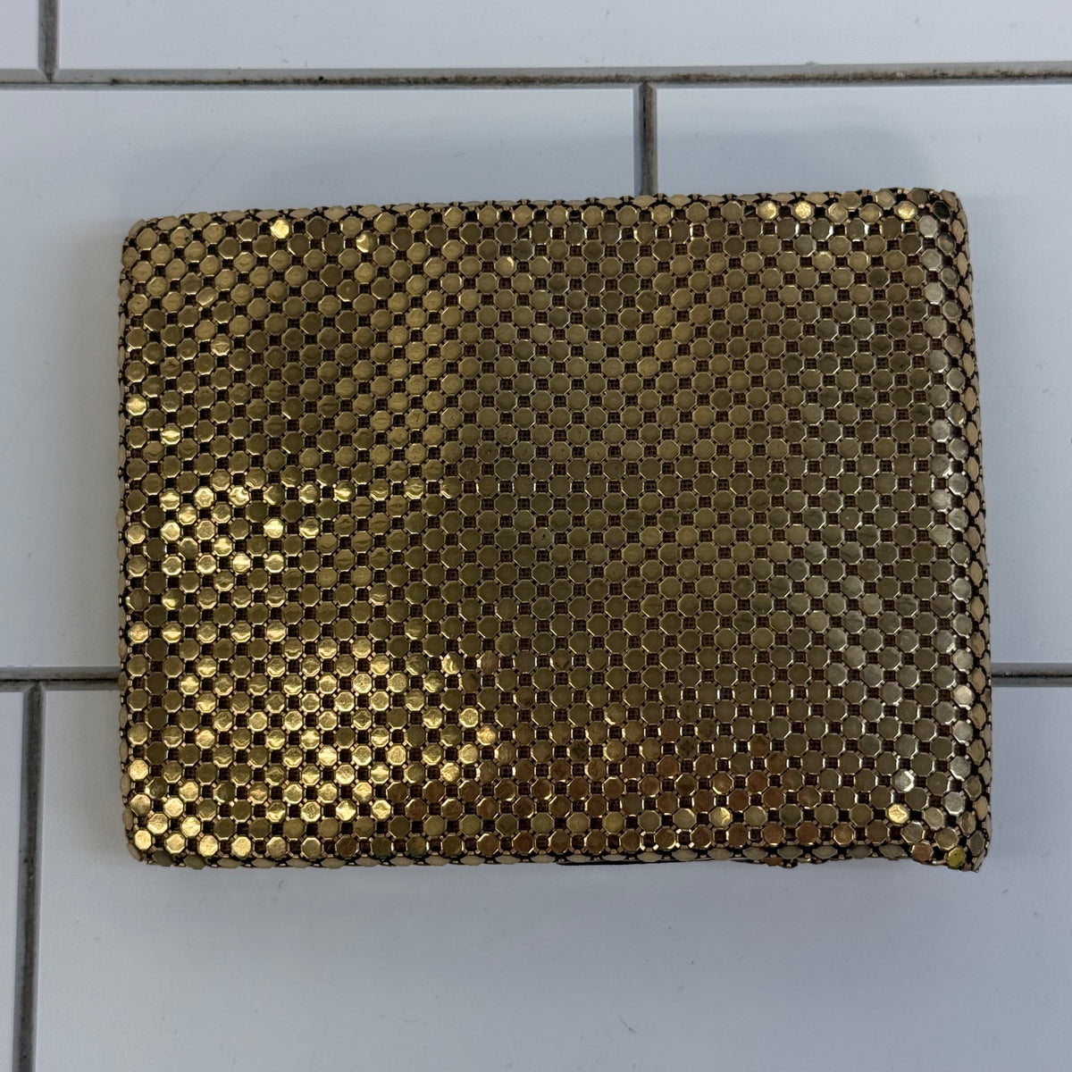 Whiting & Davis Gold Mesh Wallet 1960s