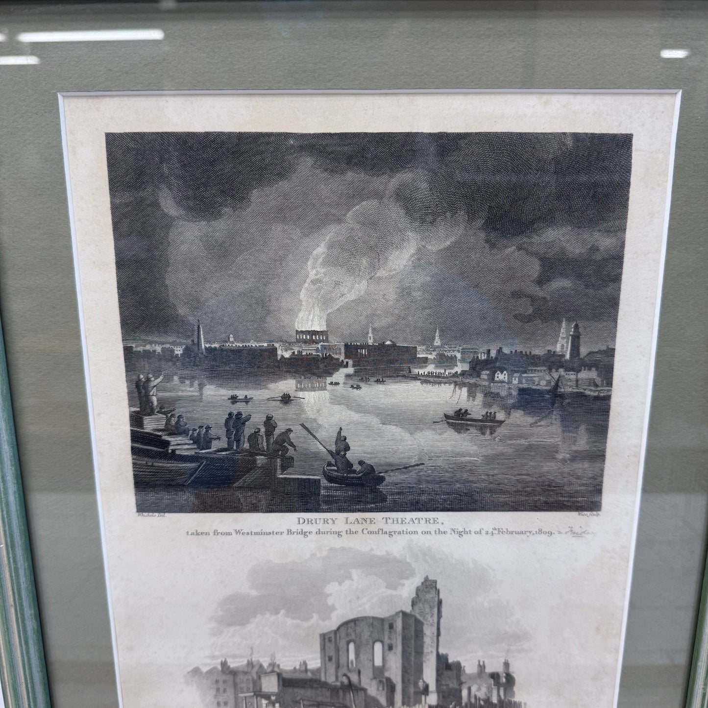 William Wise Drury Lane Theatre Fire, Framed