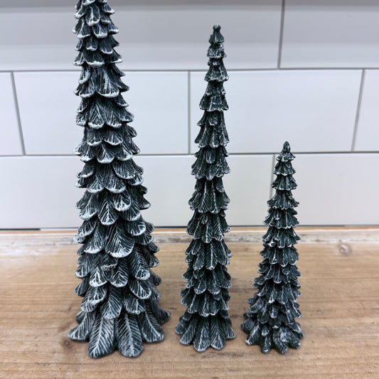 Department 56 Village Pencil Pines Set of 3 Trees #5246-9