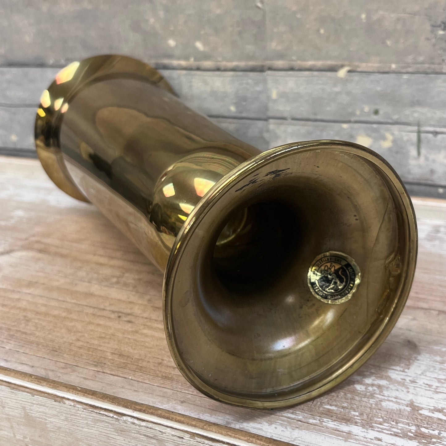 Solid Brass Vases, Set of 2