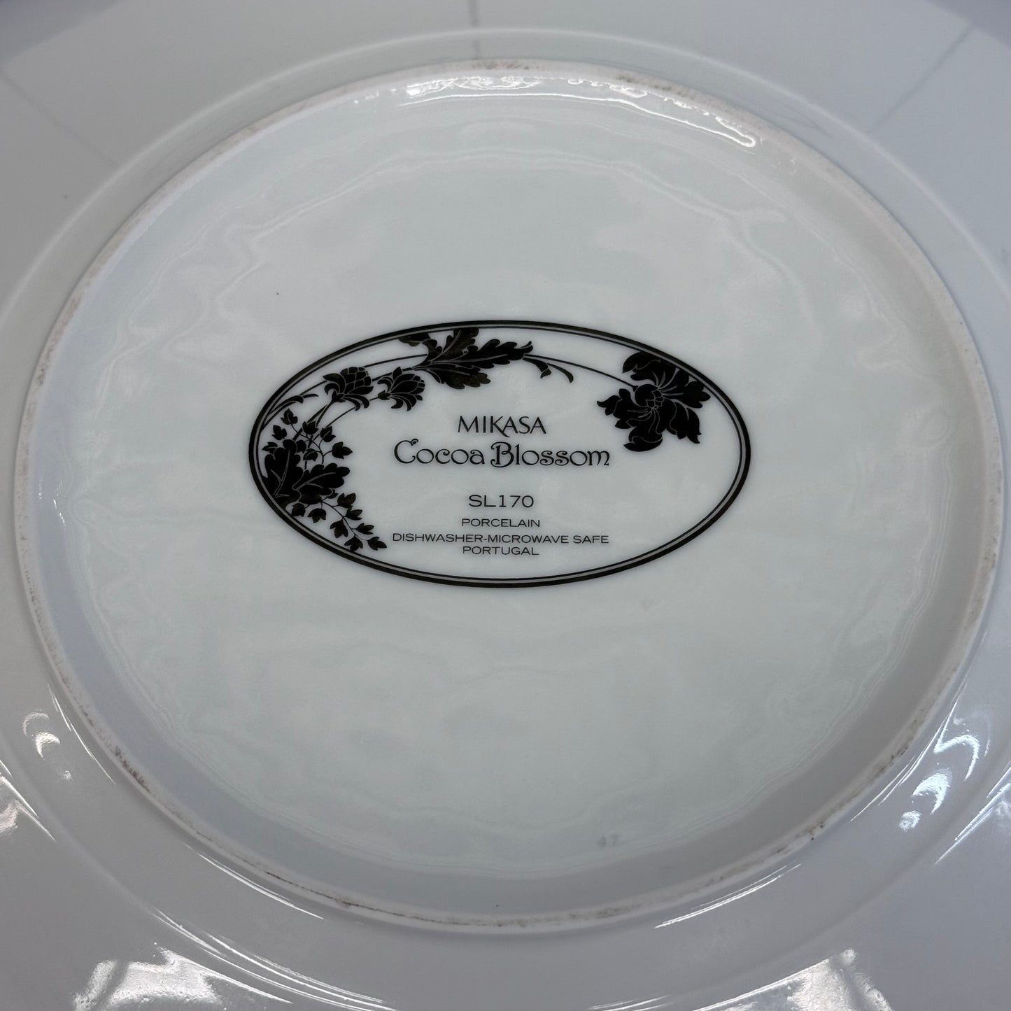 Mikasa Cocoa Blossom Porcelain Serving Bowl