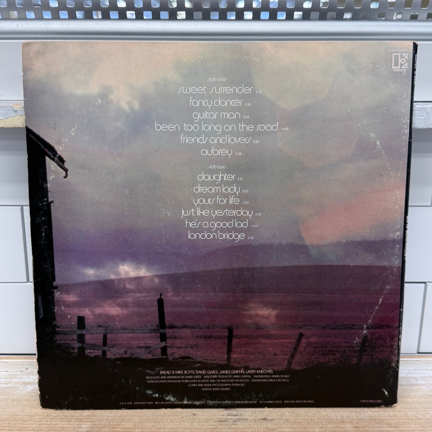 Best of Bread Volume II Vinyl Record LP 1974