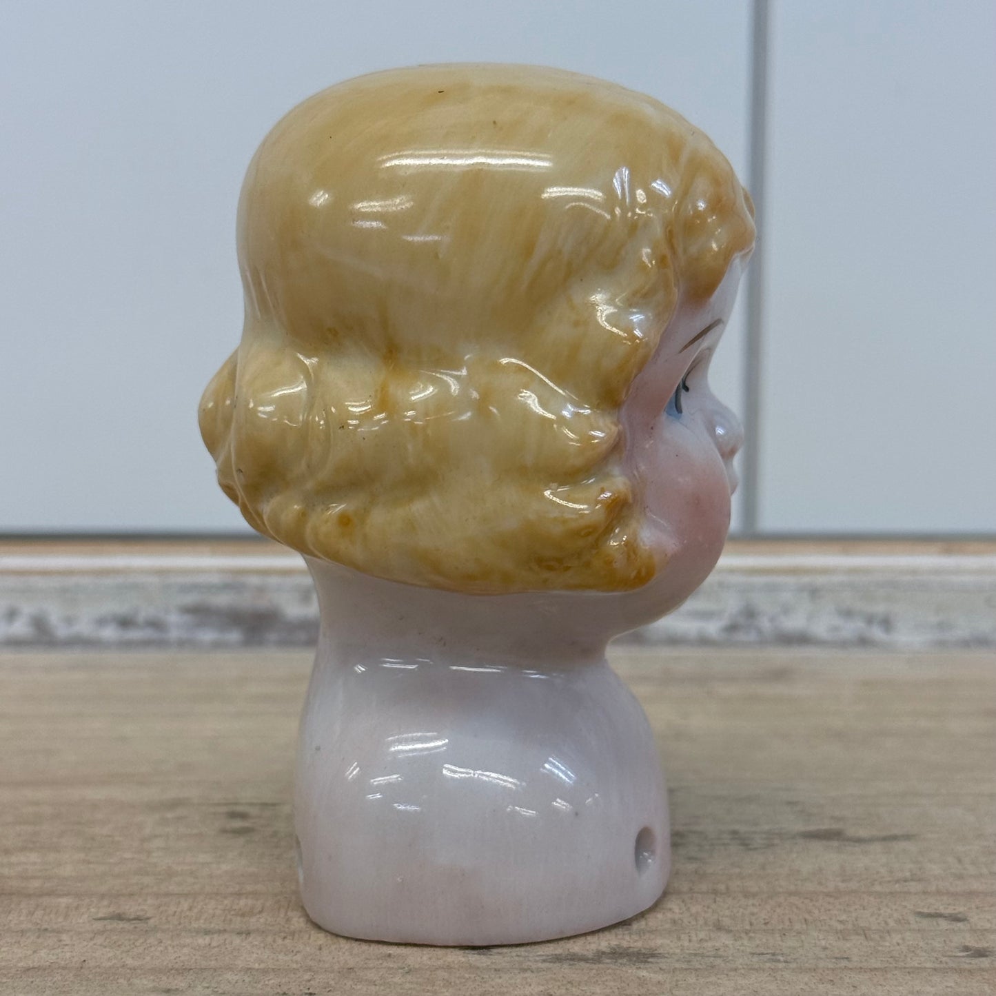 Porcelain Blonde China Doll Shoulder Head