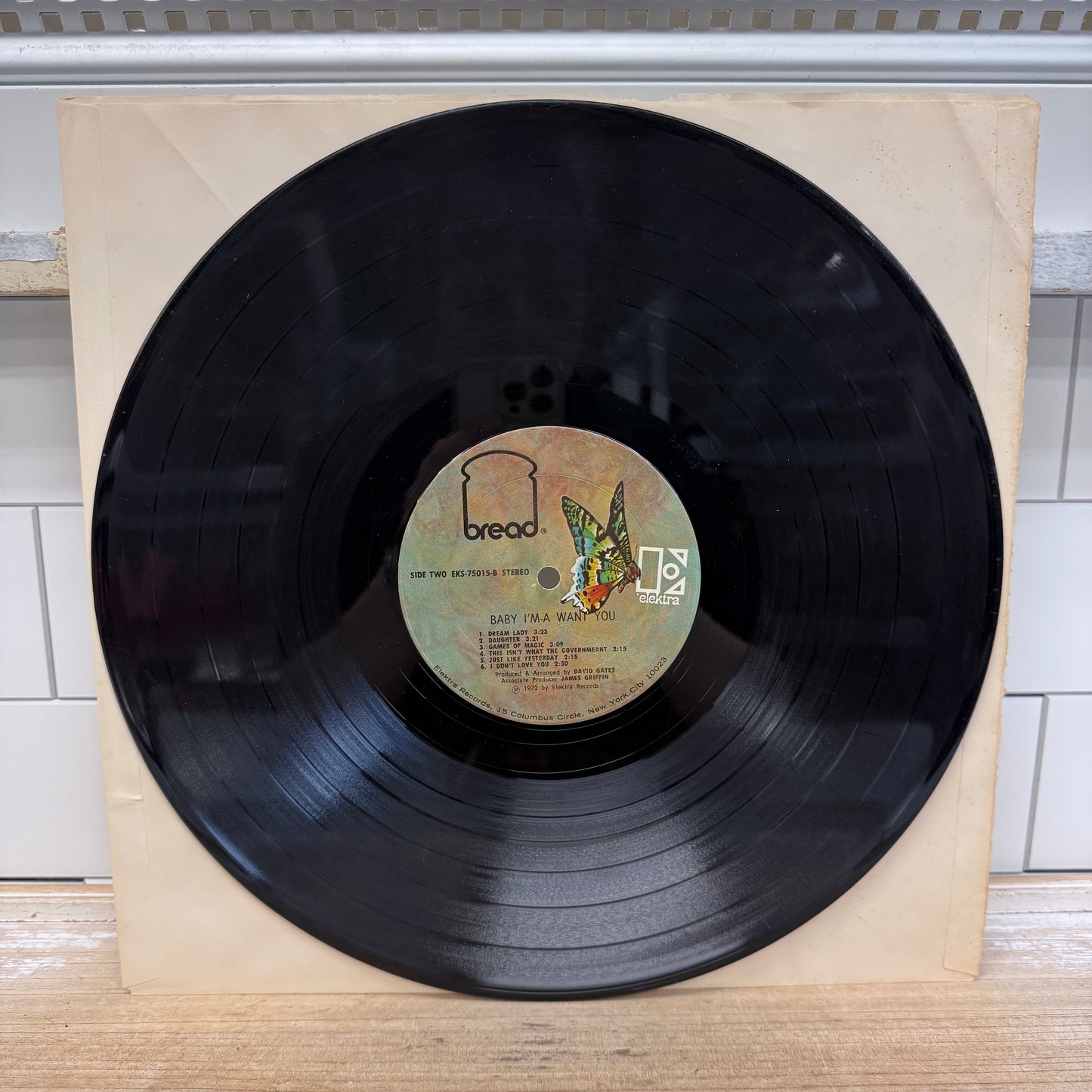 Bread Baby I’m-A Want You Vinyl Record 1972 LP