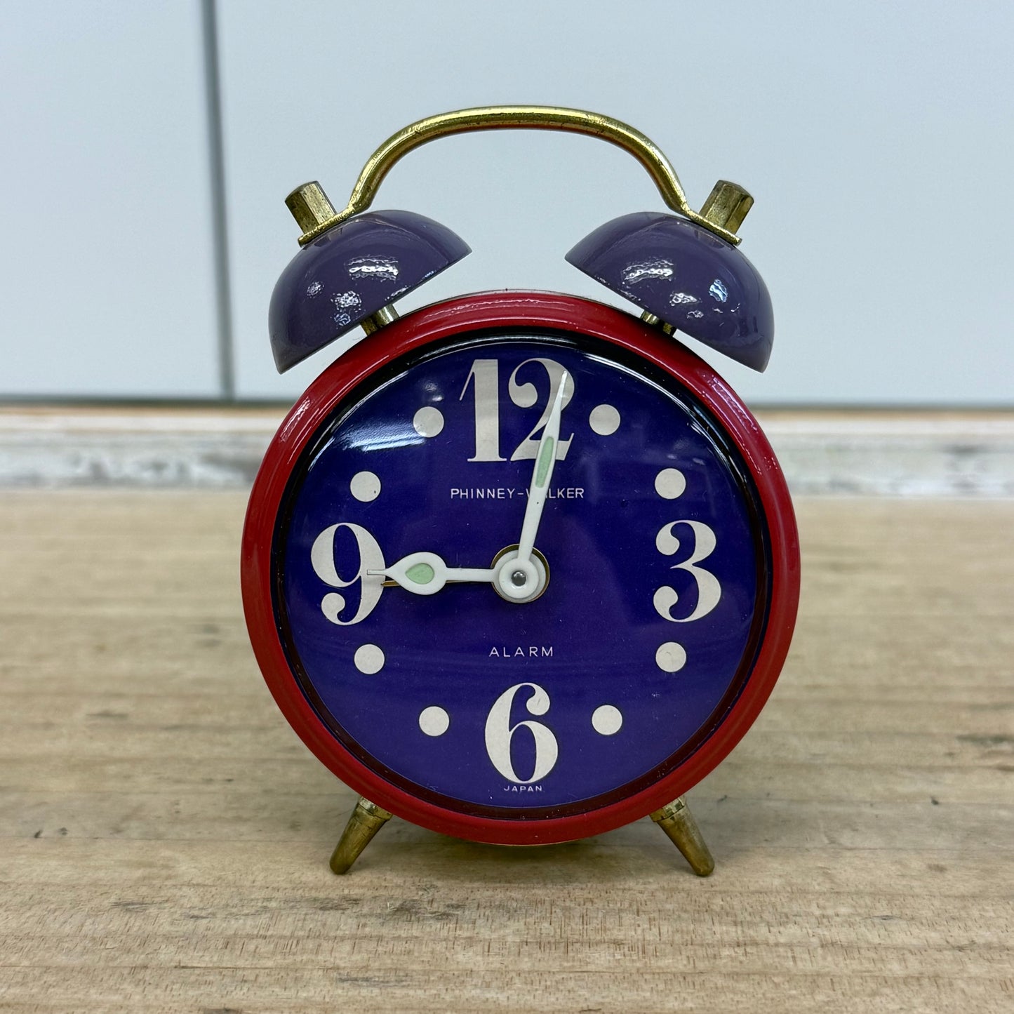 Phinney-Walker PW544 Twin Bell Mechanical Alarm Clock in Box