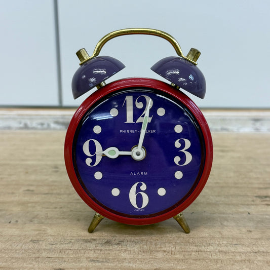 Phinney-Walker PW544 Twin Bell Mechanical Alarm Clock in Box