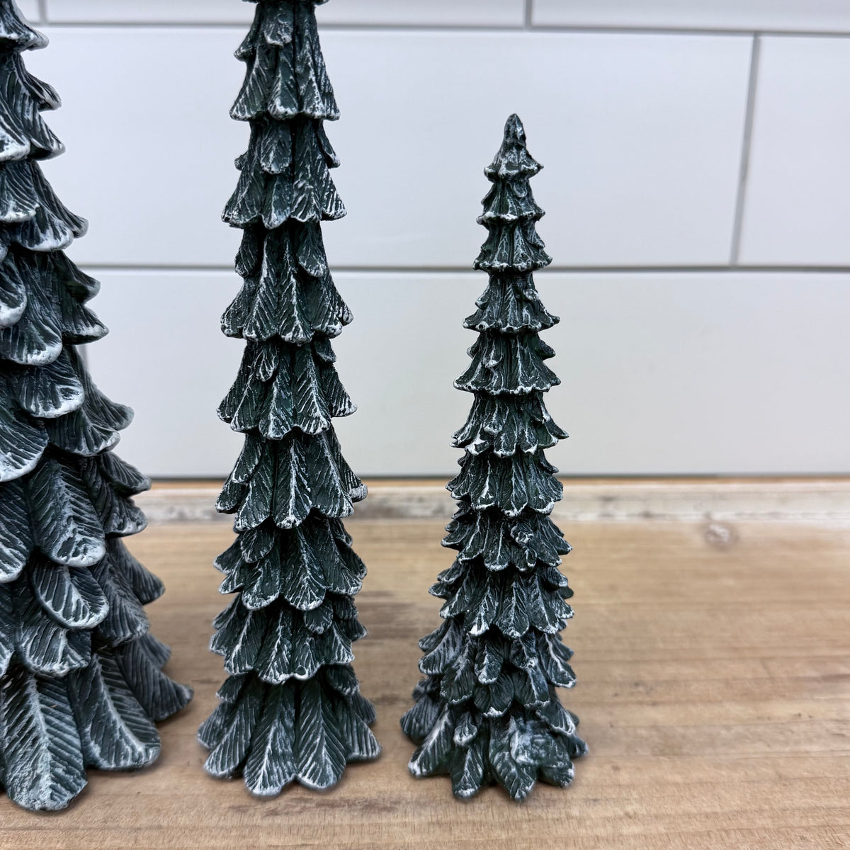 Department 56 Village Pencil Pines Set of 3 Trees #5246-9