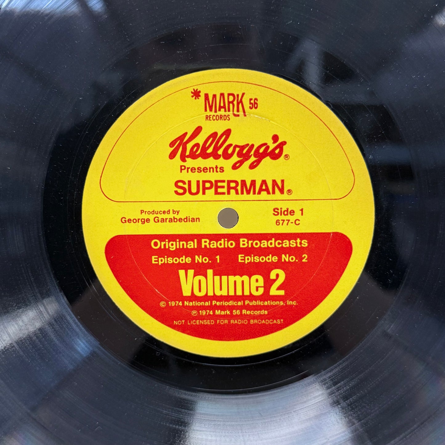Kellogg’s Superman Radio Broadcast Vinyl Volumes 2-4 1974 #677