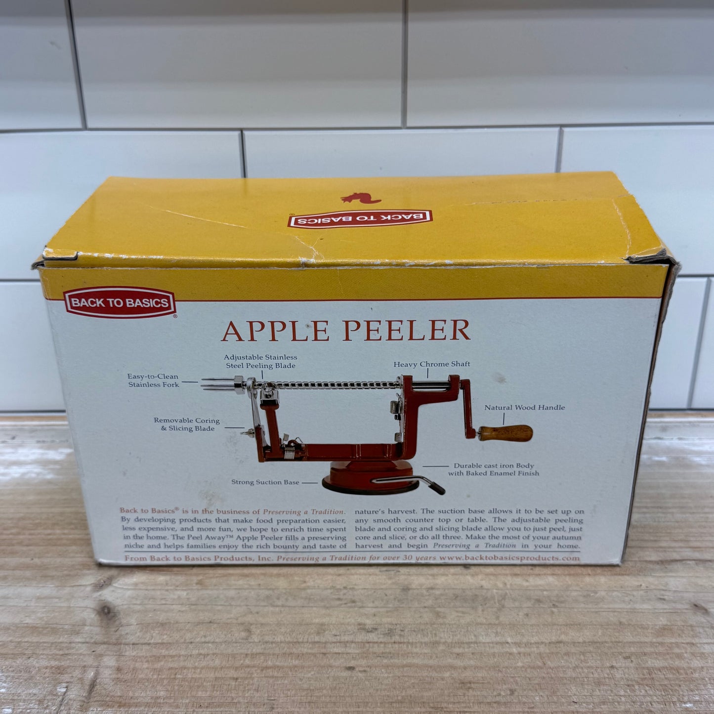 Back to Basics Peel Away Apple & Potato Peeler