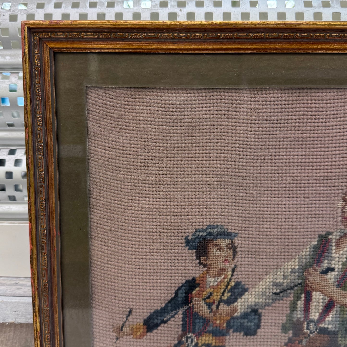 The Spirit of ‘76 Framed Crewel Embroidery Art