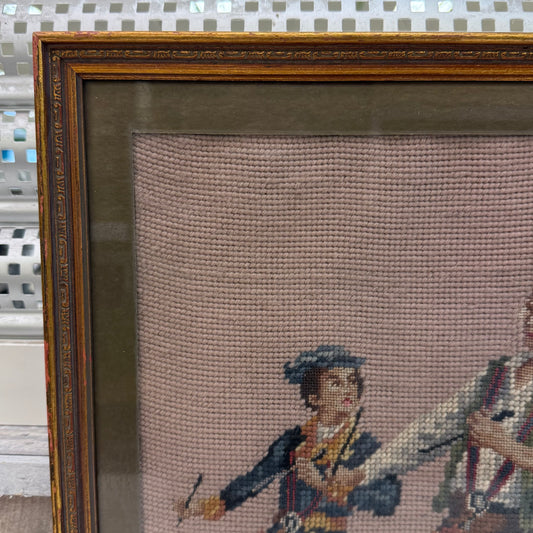The Spirit of ‘76 Framed Crewel Embroidery Art