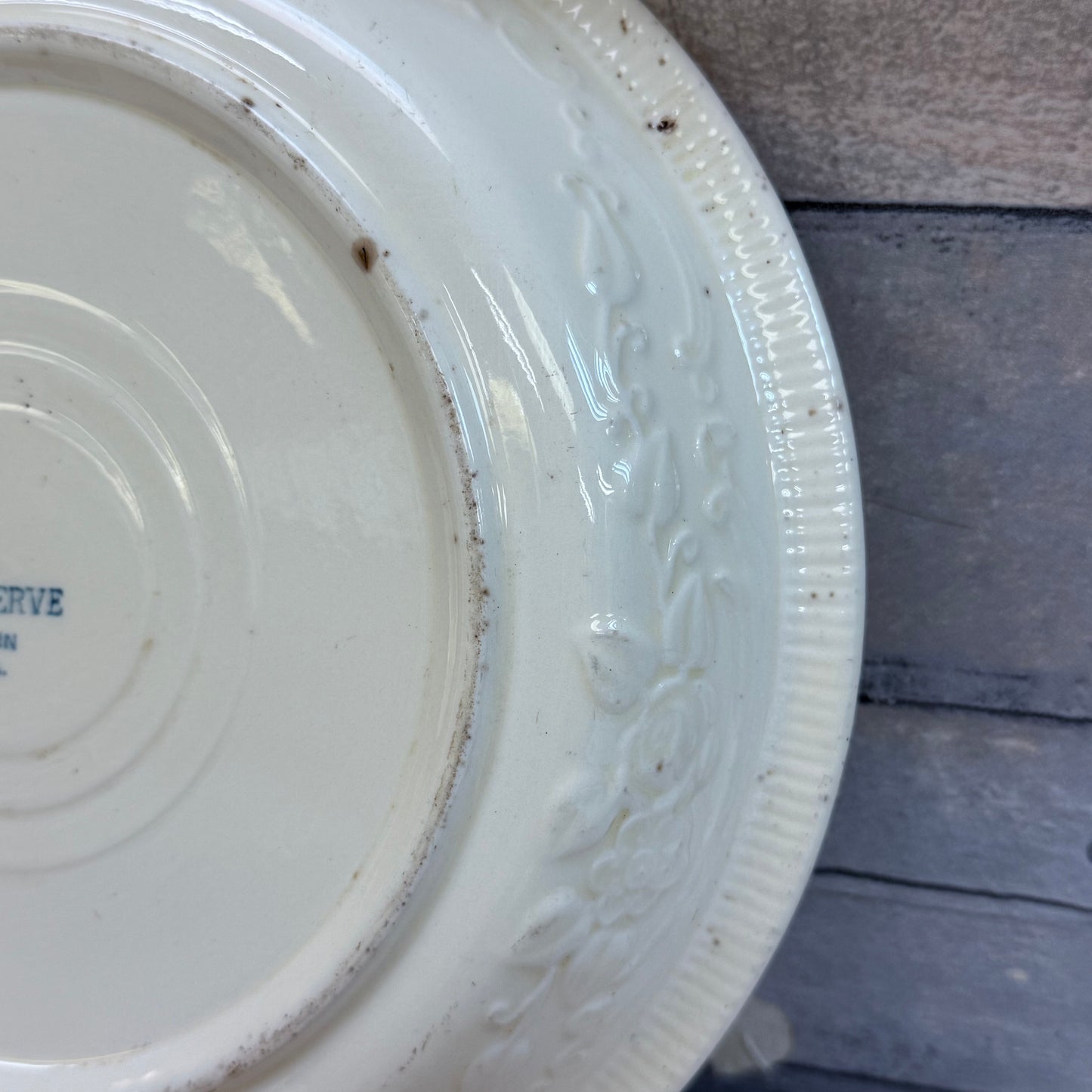 Homer Laughlin OvenServe virginia rose Pie Plate, 1930s