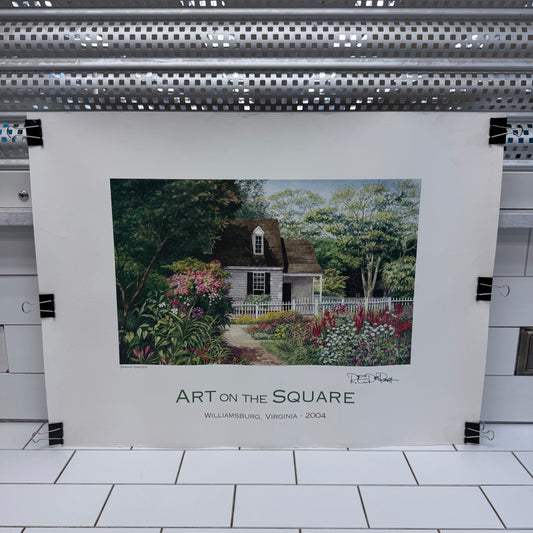 Spring Garden Art on the Square Print 2004 Signed Limited Edition