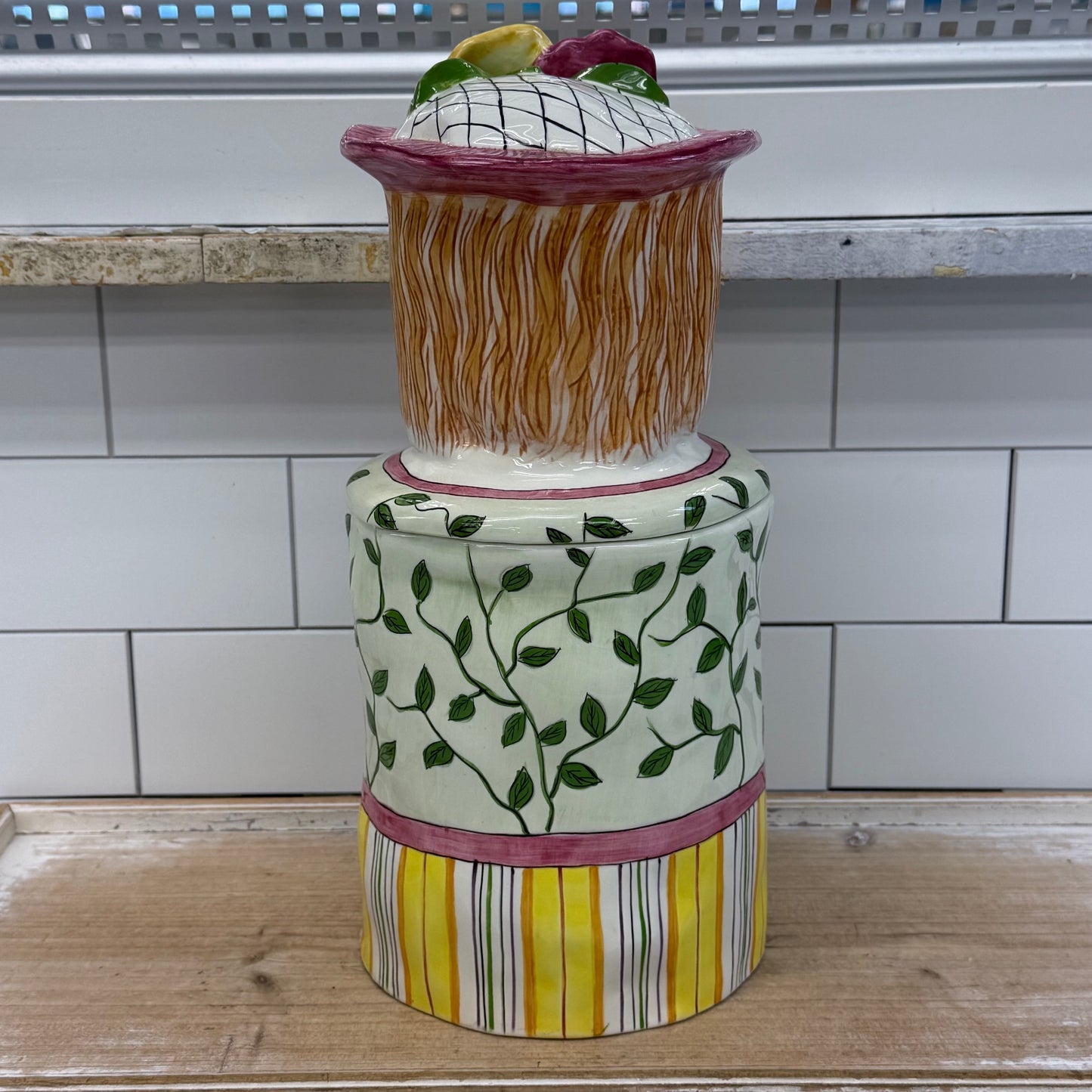 Susan Paley Laura Bella Casa Figural Ceramic Cookie Jar