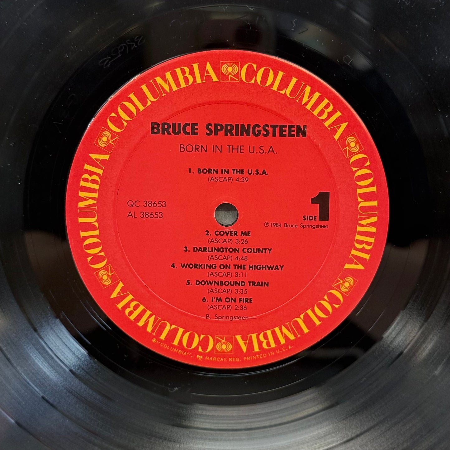 Bruce Springsteen Born in the U.S.A. Vinyl Record LP 1984