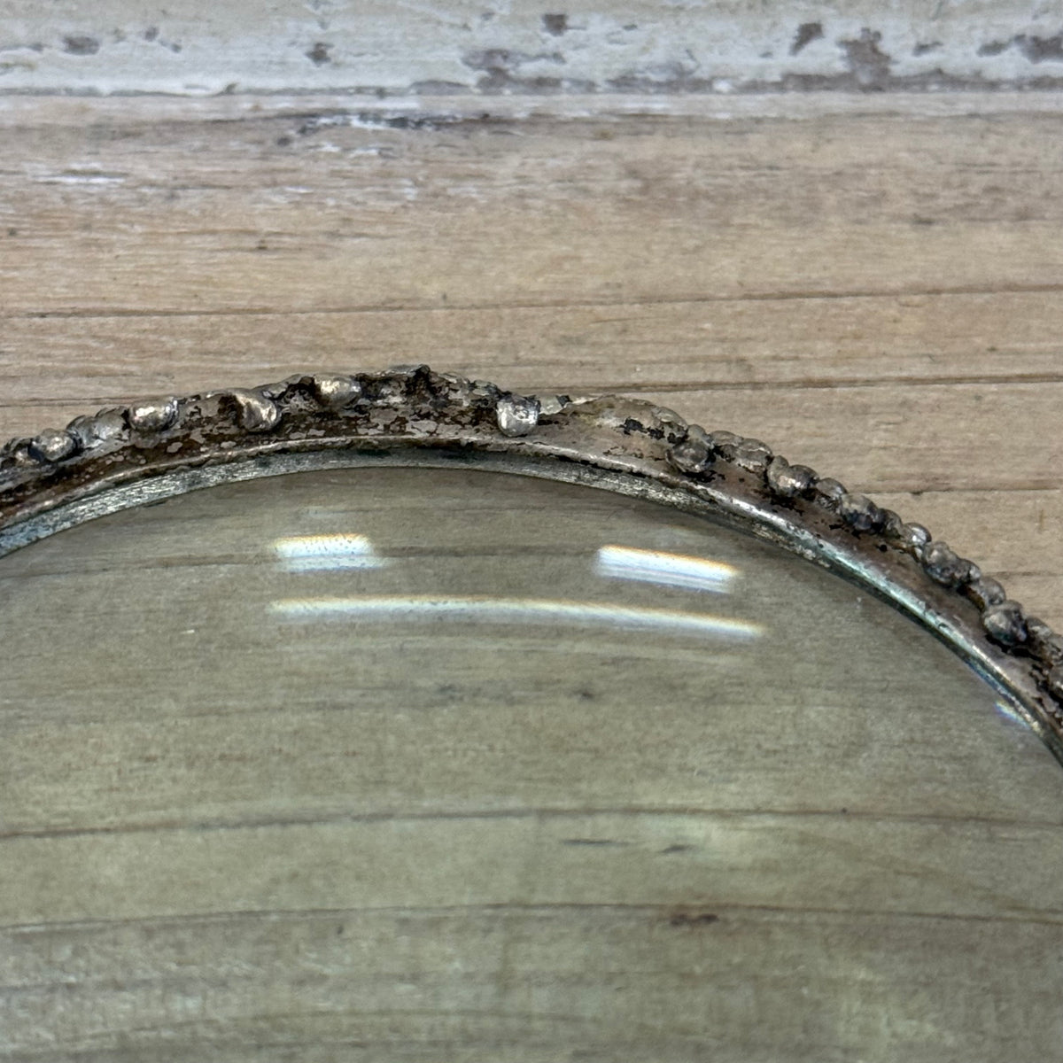 Jadeite Handle Ornate Metal Magnifying Glass