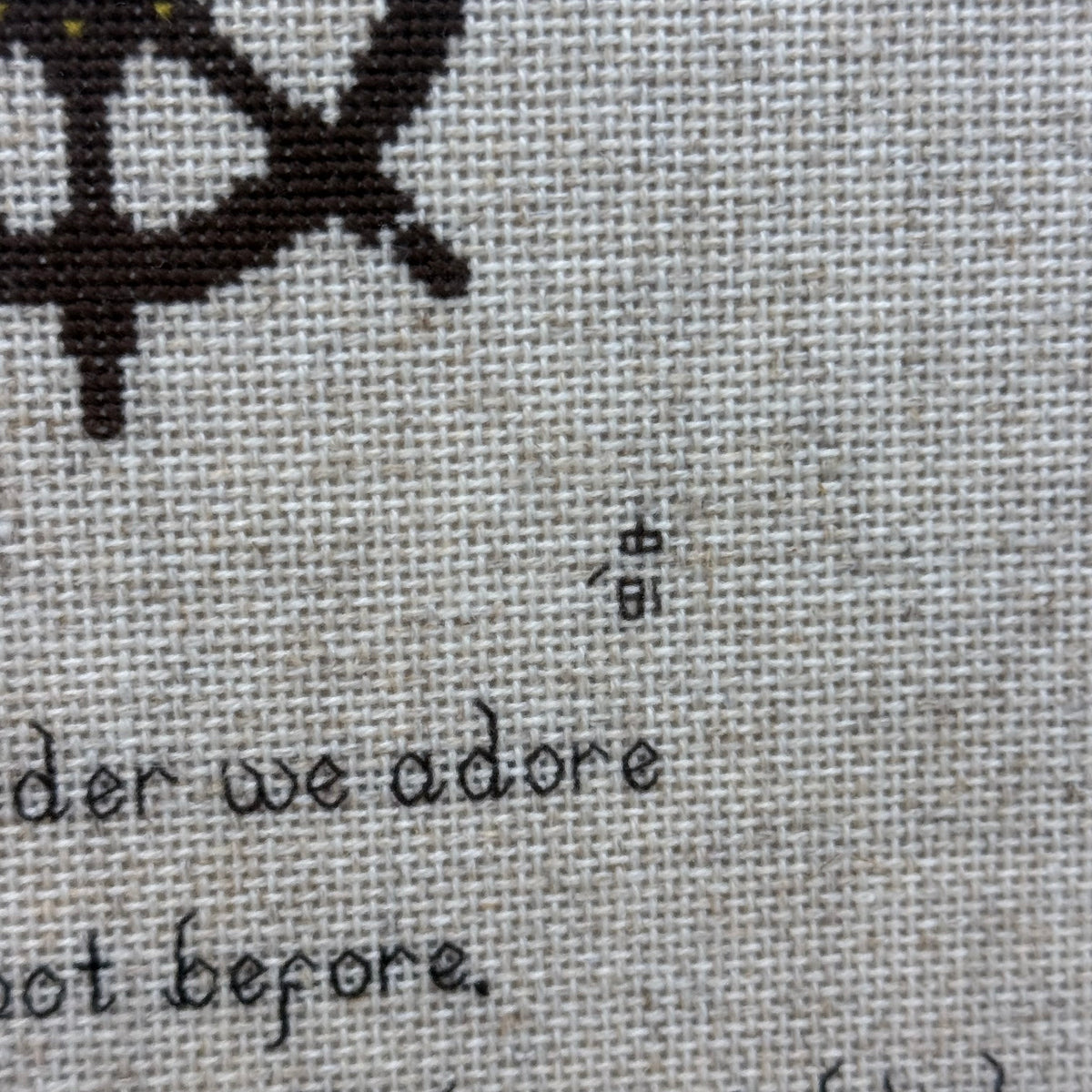 God and the Shipbuilder Kipling Cross Stitch Art 1981