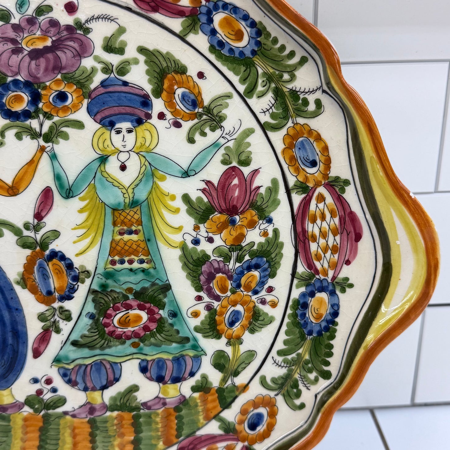 Skyros Greek Pottery Signed Hand Painted Tray Selection