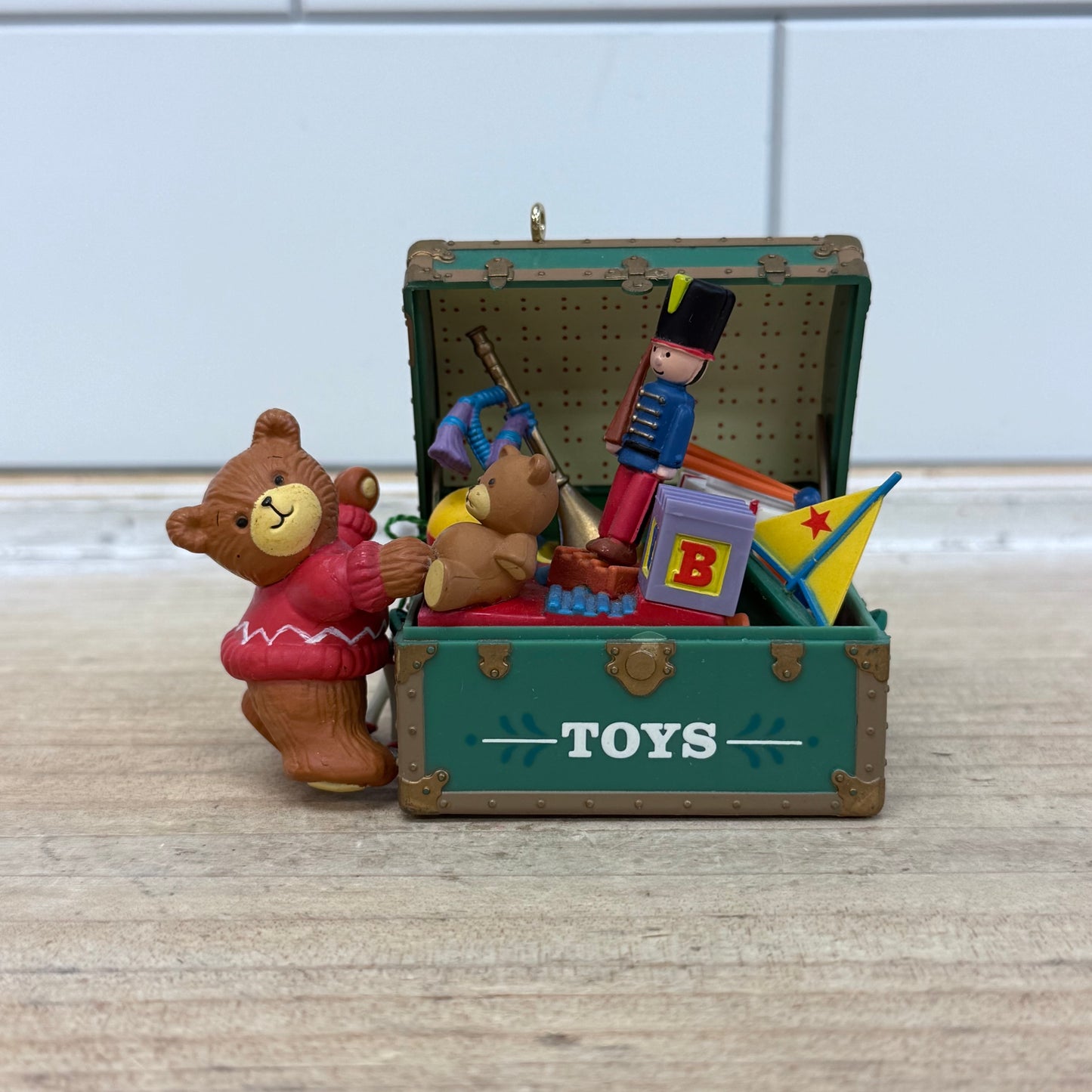 Enesco Lucy Rigg Toy Chest Keepsake Ornament, 1988