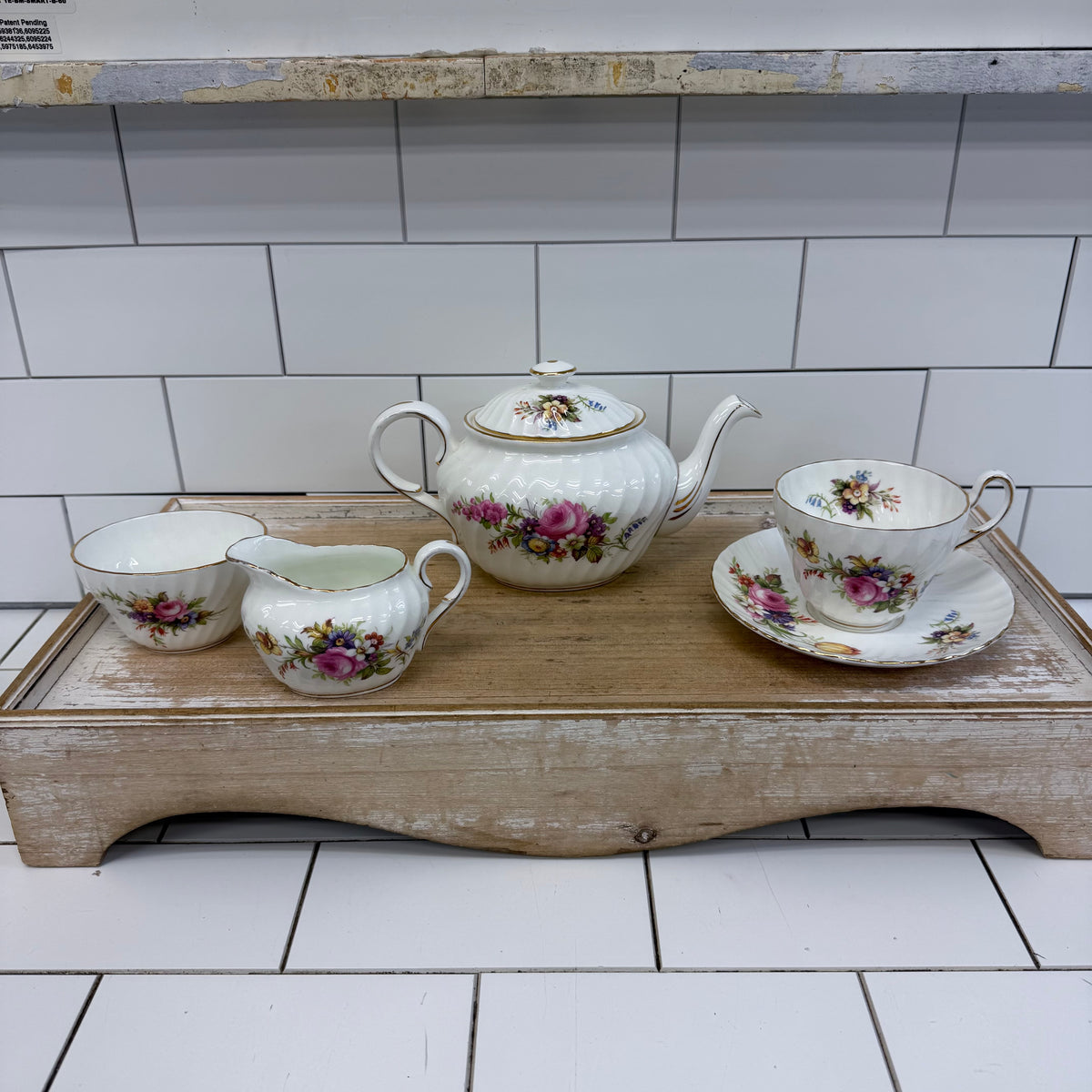 E.B. Foley Devonshire Bone China Tea Set English Country