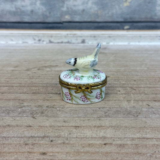 Royal Danube Hand Painted Bird Porcelain Trinket Box, #1886
