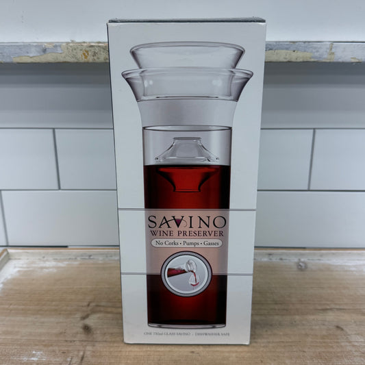 Savino Wine Preserver Glass Carafe with Box 750ml