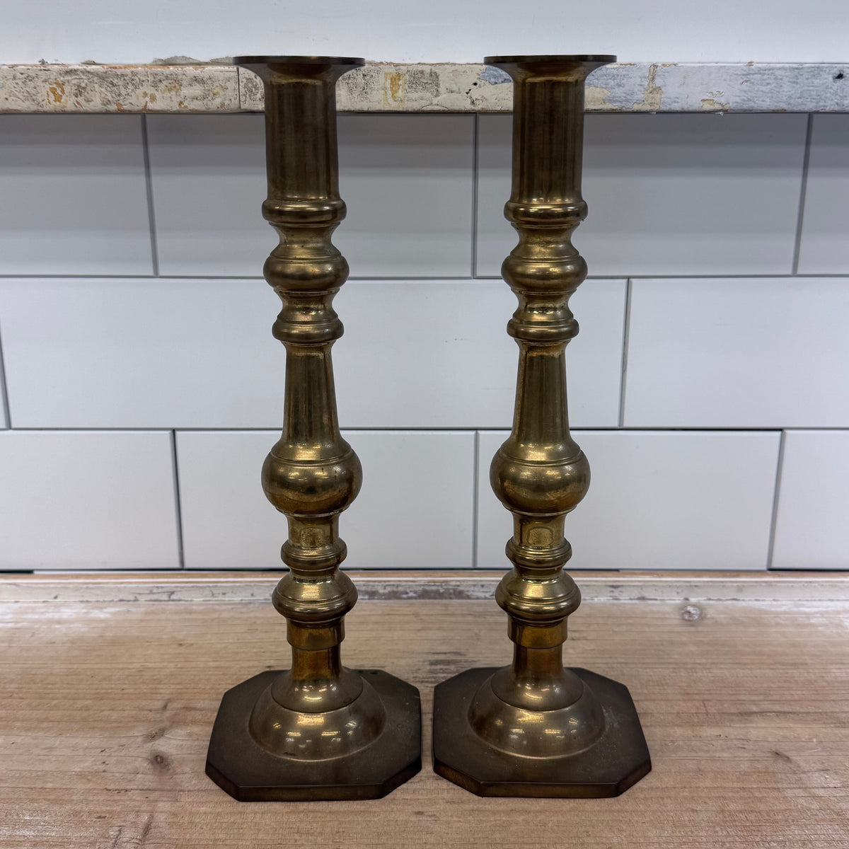 Solid Brass Candle Holder Selection